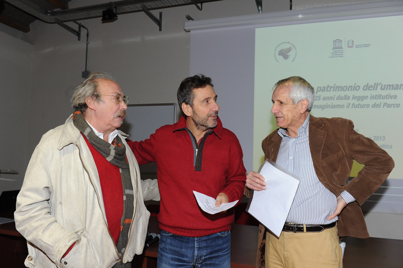 Appia Antica 23 novembre 2013 8 Sergio Frau Mario Tozzi e Roberto Ippolito foto Maurizio Riccardi