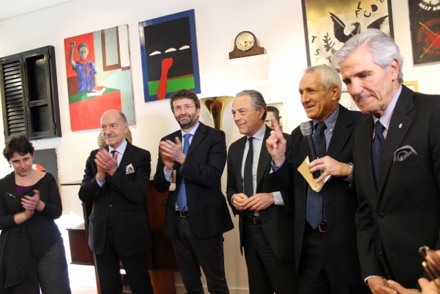 Arion Montecitorio 1 aprile 2015 4. M.Leonori O.Jacorossi Dario Franceschini Marcello Ciccaglioni Roberto Ippolito e Nino Benvenuti