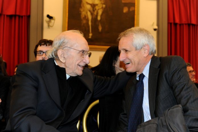 Don Andrea Gallo e Roberto Ippolito 10 novembre 2011 foto Maurizio Riccardi