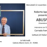 Roberto Ippolito Abusivi Chiarelettere invito 12 novembre 2014 Galleria Roma