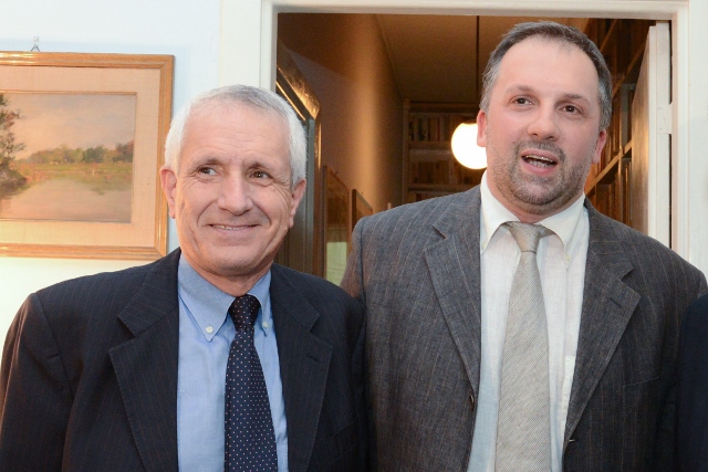 Roberto Ippolito e Stefano Petrocchi votazione cinquina Premio Strega 11 giugno 2014 foto Giovanni Currado Agr Roberto Ippolito e Stefano Petrocchi votazione cinquina Premio Strega 11 giugno 2014 foto Giovanni Currado Agr