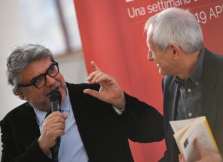 Libri al centro 012 2015 04_17 Giancarlo De Cataldo e Roberto Ippolito foto Nimfio Studio