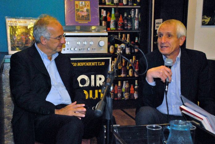 Walter Veltroni e Roberto Ippolito foto di archivio di Marcellino, Hop&Book Roma 21 ottobre 2015