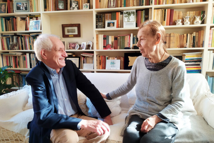 Roberto Ippolito e Edith Bruck foto ottobre 2022 Roma