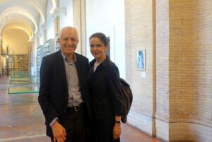 19 maggio 2022 Premio Strega Europeo Casa delle Letterature, Roberto Ippolito e Amélie Nothomb (poi vincitrice)