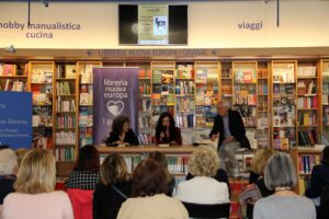 11 maggio 2023 Libreria Nuova Europa I Granai Roma, Maria Grazia Calandrone, Stefania Spanò e Roberto Ippolito