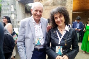 7 giugno 2023 Premio Strega, Teatro Romano Benevento, Roberto Ippolito e Maria Grazia Calandrone