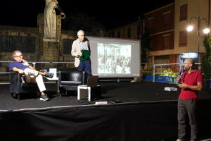 26 luglio 2023 “Che storie” Cascina (Pisa), Antonio Di Bella, Roberto Ippolito e il sindaco Michelangelo Betti