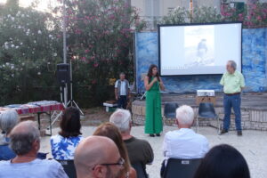 1 agosto 2023 Porto San Giorgio, l'assessore alla cultura Carlotta Lanciotti e Giordano Vecchietti
