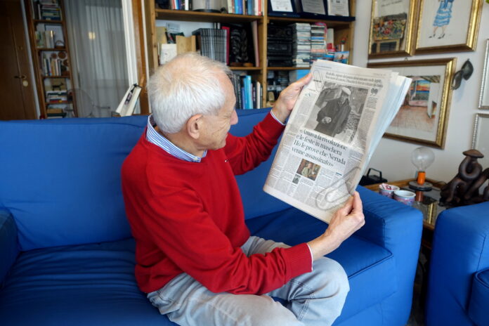 Roberto Ippolito legge il “Corriere della Sera” con l’intervista a Rodolfo Reyes, nipote di Pablo Neruda