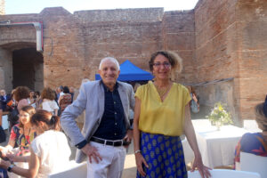 4 giugno 2025 Premio Strega Teatro Romano Benevento, Roberto Ippolito e Melania Mazzucco presidente del Comitato direttivo del Premio Strega