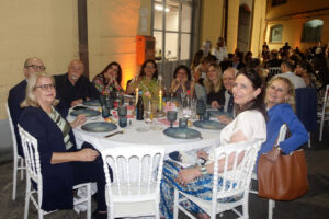 4 giugno 2025 Premio Strega cena ufficiale stabilimento Strega Alberti Benevento, Mara Samaritani, Francesco Anzelmo, Paolo Nori, Nadia Terranova, Valeria De Benedictis, Federica Manzon, Francesca Comandini, Roberto Ippolito, Paola Avigdor e Claire Sabatié-Garat