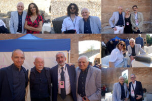 4 giugno 2025 Premio Strega Teatro Romano Benevento, Saba Anglana, Elvio Carrieri, Deborah Gambetta, Vincenzo Ostuni, Valerio Aiolli, Paolo Nori, Giorgio Van Straten, Wanda Marasco e Roberto Martinoni